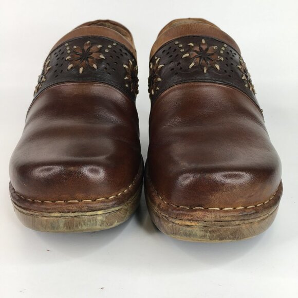 Ariat Bella Brown Leather Slip on Clogs Size 7.5 - Picture 6 of 16